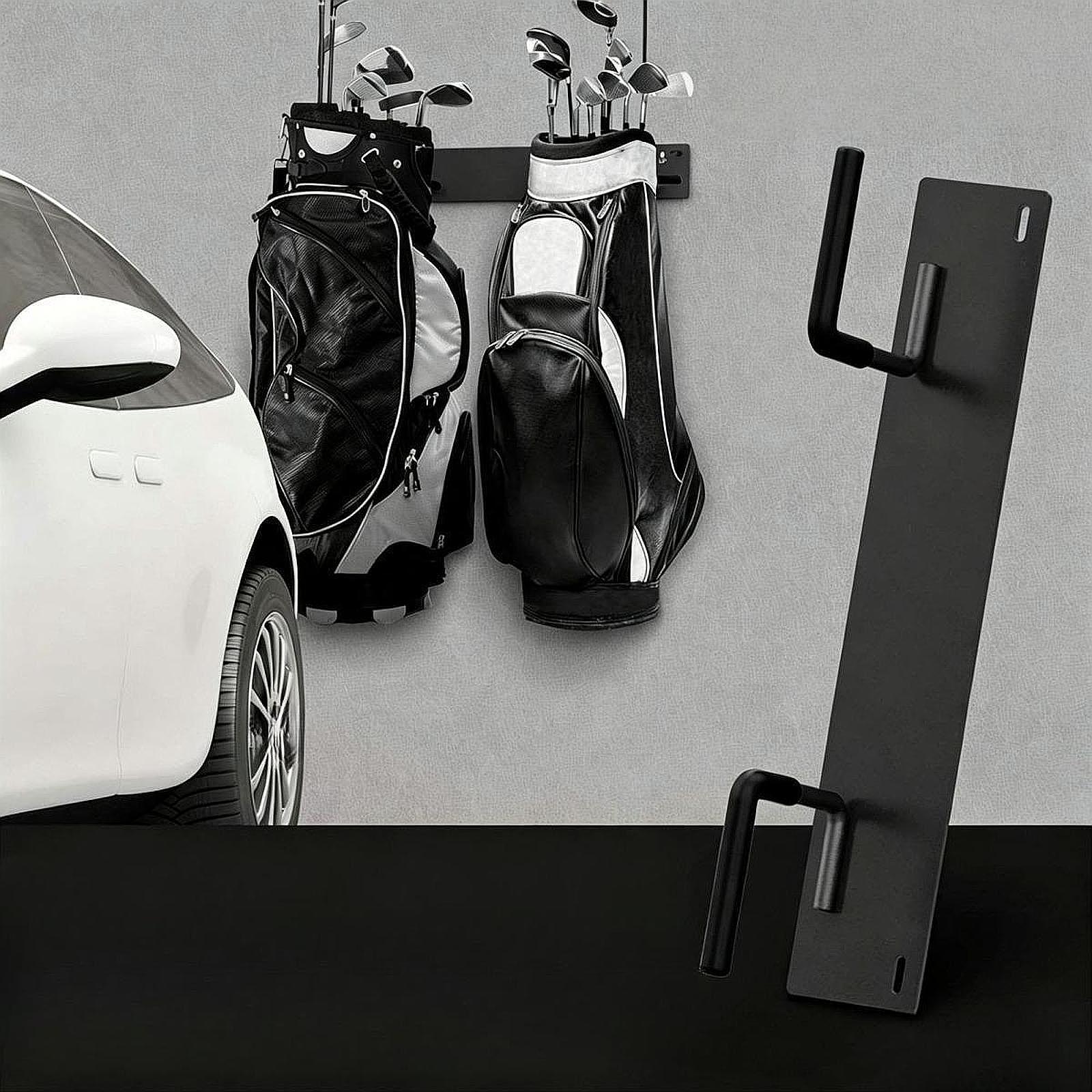 Golf Equipment Organizer For Garage - ゴルフバッグラックオーガナイザー 壁掛け式装備ホルダー ゴム製保護フック付き ガレージや地下室用