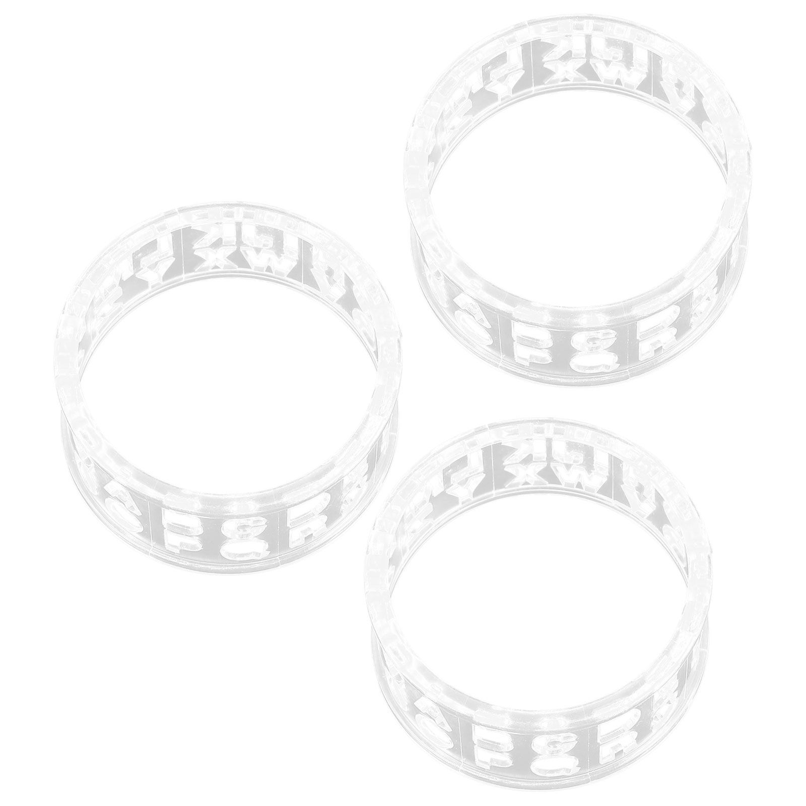 Golf Equipment Drawing - 4個入りゴルフボールマーカー 再利用可能なプラスチック製ステンシル 耐久性のあるアライメントツール ゴルフの精度トレーニング用ライン描画器具