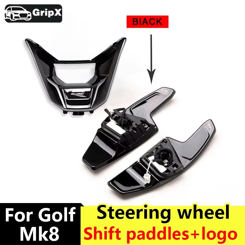 Golf Equipment Logo - フォルクスワーゲン ゴルフ 8 GTI MK8 ステアリングホイールラックに適しています、新しいRロゴ、LCDタッチボタンシフトパドル搭載