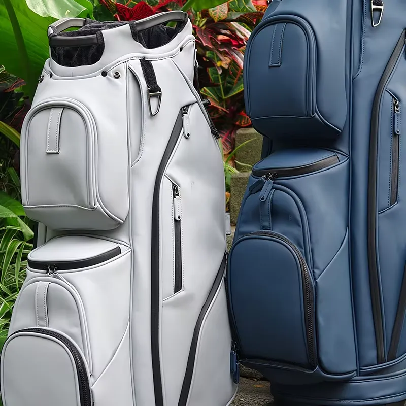 Golf Equipment Logo - ASLゴルフ 14ウェイディバイダー 防水PUレザー ゴルフカートバッグ カスタムロゴ名入り プロ仕様