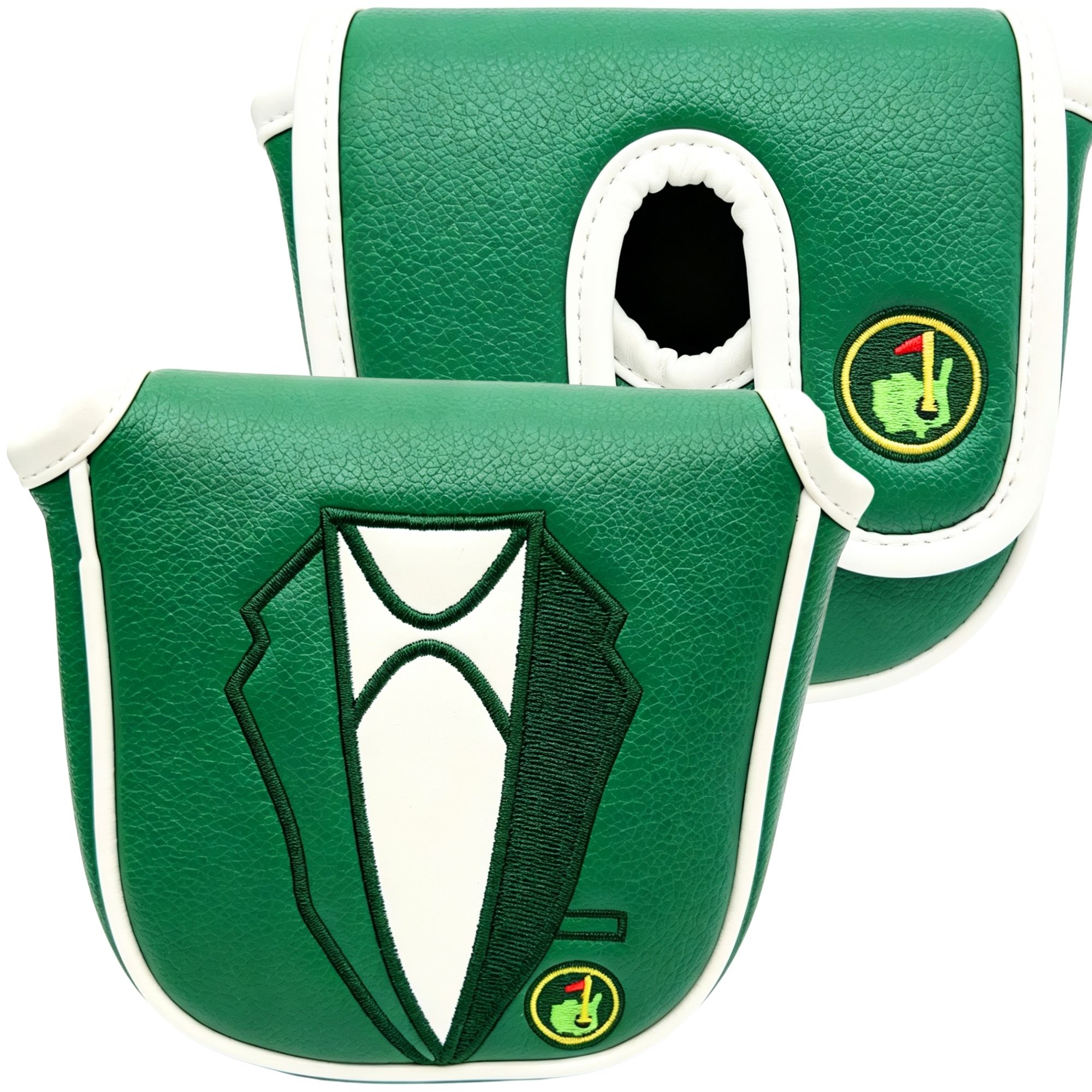 Headcover Driver - DF3用プレミアムパターカバー、グリーンジャケット柄のゴルフクラブプロテクターパターヘッドカバー、お父さんへの面白いゴルフアクセサリー