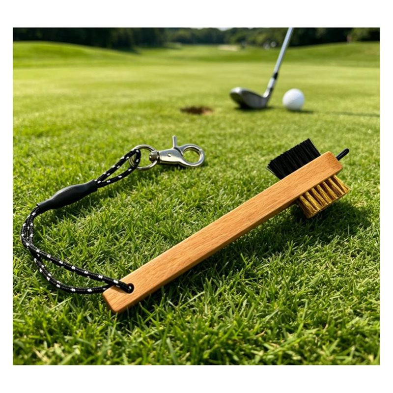ABHS-木製ハンドルゴルフクラブブラシ 金属溝クリーナーピ - Golf Equipment To Improve Your Game のレビューと価格