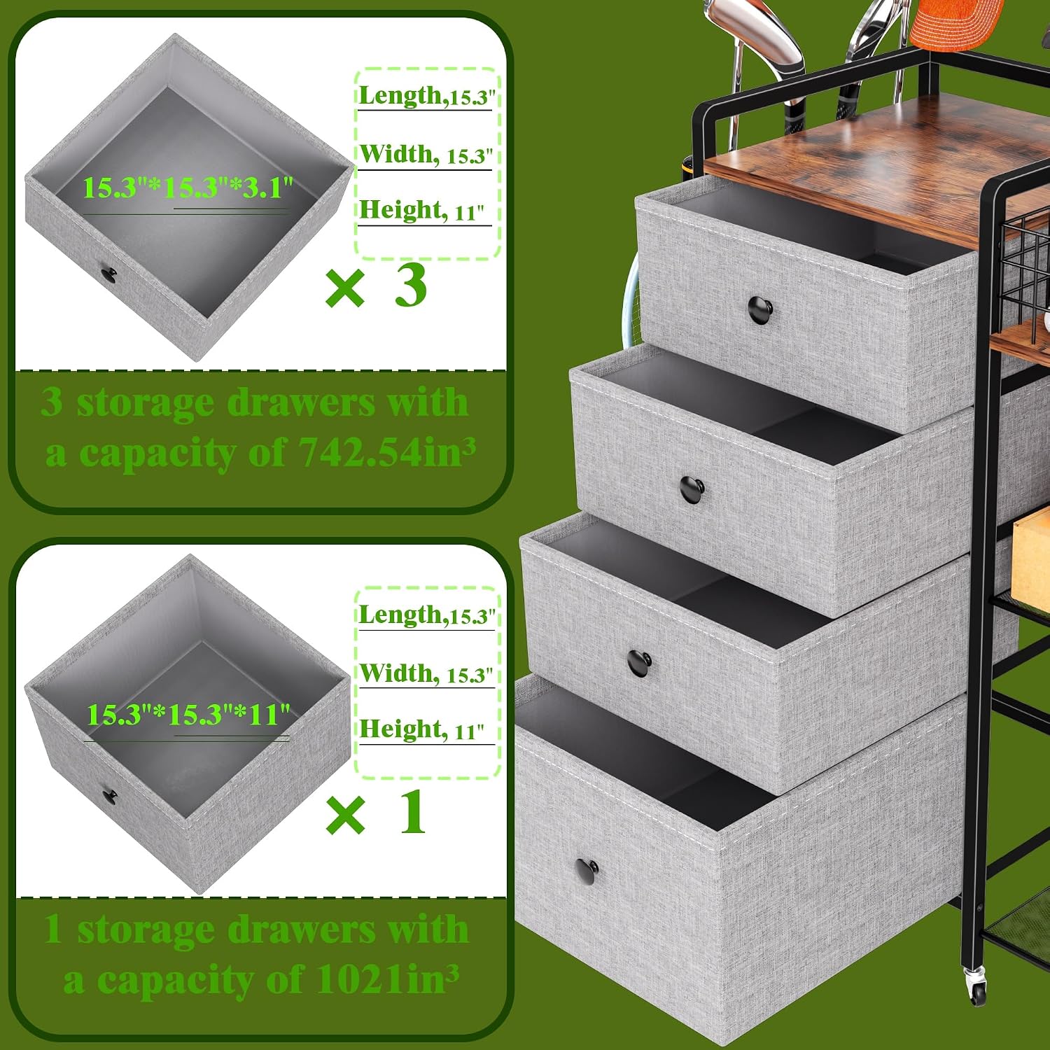 特大ゴルフバッグ収納ラック（ガレージ用）、頑丈な金属製ゴルフ - Golf Equipment Organizer For Garage のレビューと価格