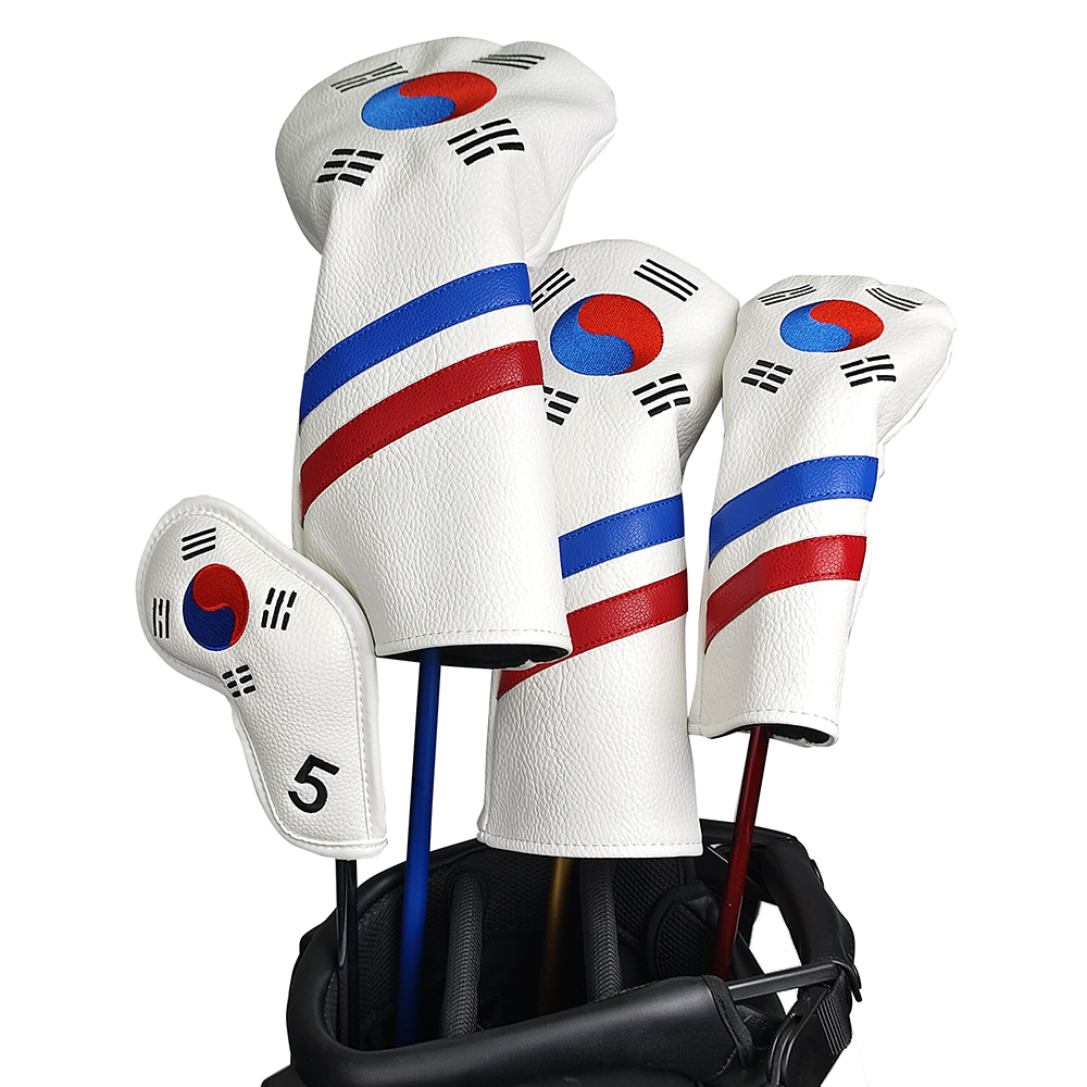 韓国愛国ゴルフヘッドカバーセット - ユニークなデザインのア - Headcover Driver のレビューと価格
