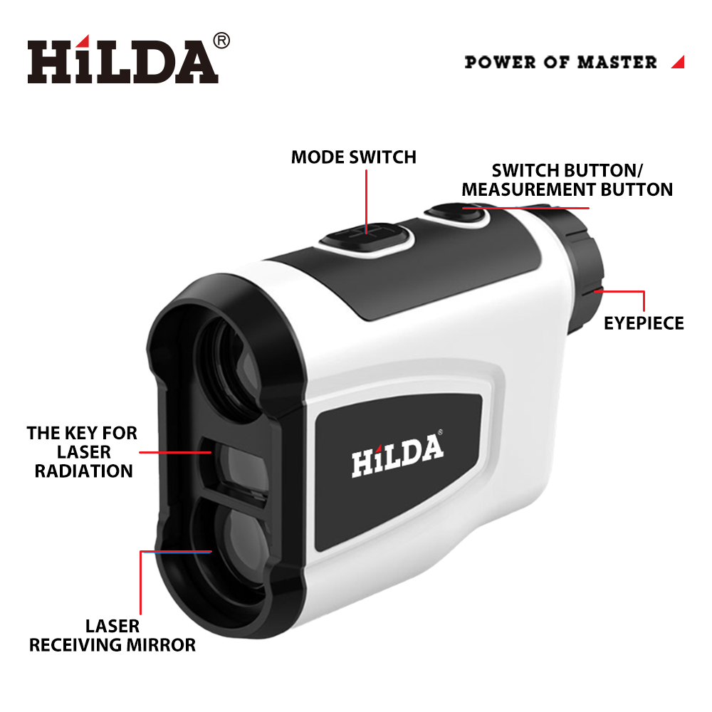 HILDA 800M ゴルフレーザー距離計 6倍単眼鏡 スロ - Rangefinder Laser Golf のレビューと価格