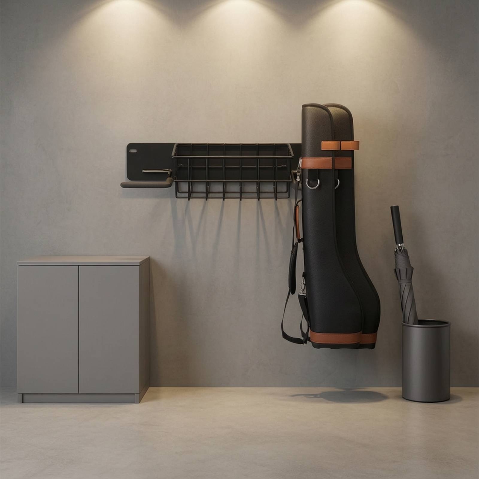 ゴルフ収納ラック 壁掛けゴルフラック バスケット付き スポー - Golf Equipment Organizer For Garage のレビューと価格