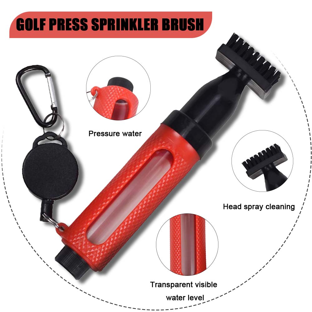 ゴルフクラブクリーニングブラシ フック付き ポータブル圧力水 - Golf Equipment To Improve Your Game のレビューと価格