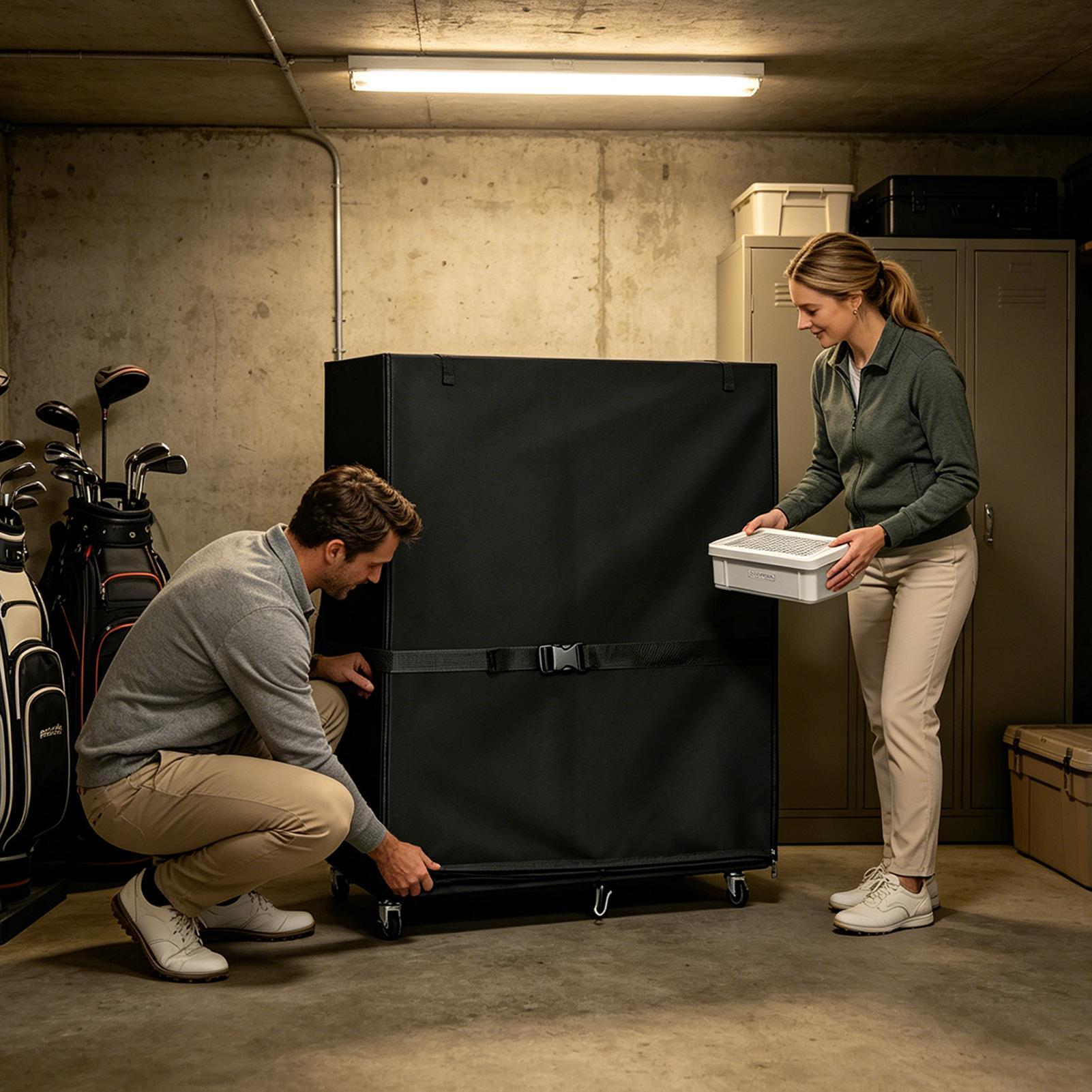 ゴルフバッグ収納ラックカバーオックスフォードガレージオーガナ - Golf Equipment Organizer For Garage のレビューと価格