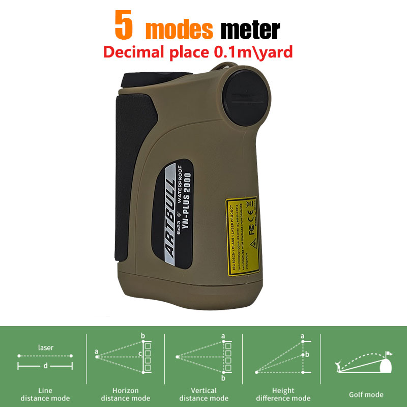 2000m長距離レーザー距離計単眼鏡屋外距離計ゴルフ狩猟小数 - Rangefinder Laser Golf のレビューと価格